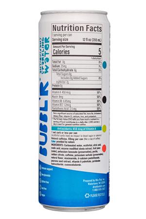 BUBBL'R Antioxidant Sparkling Water: Bubblr-12oz-2021-AntioxidantSparkling-TripleBerryBreezr-Facts