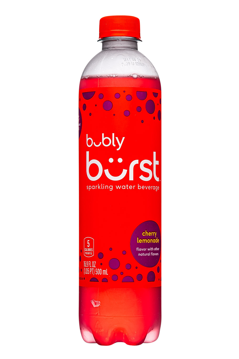 Bubly Sparkling Water: Bubly-17oz-2024-Burst-CherryLemonade-Front