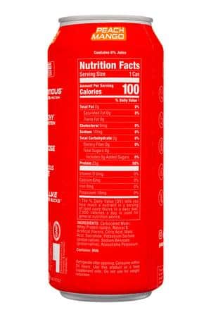 Bucked Up: BuckedUp-16oz-2025-Protein-PeachMango-Facts