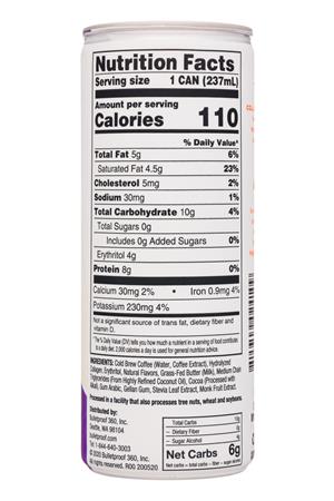 Bulletproof RTD Cold Brew: Bulletproof-8oz-2020-ColdBrewLatte-DarkChoc-Facts