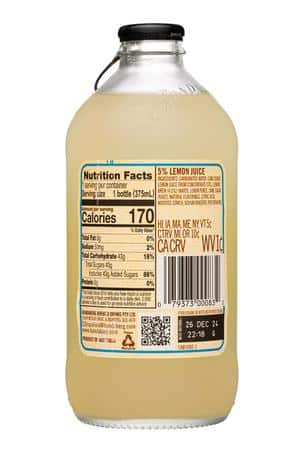 Bundaberg Brewed Drinks: Bundaberg-13oz-2024-SparklingLemonade-Facts