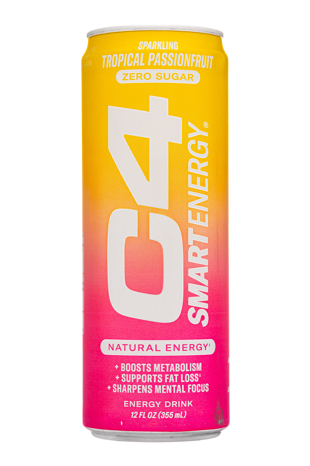 C4 Energy: C4-12oz-2023-0Sugar-Energy-TropicalPassion-Front