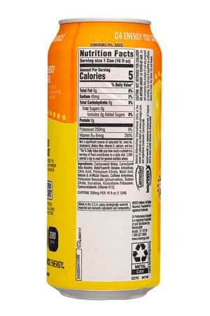 C4 Energy: C4-16oz-2024-Energy-Popsicle-HawaiianPineapple-Facts