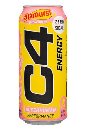 C4 Energy: C4-16oz-2021-Energy-Starburst-Strawberry-Front