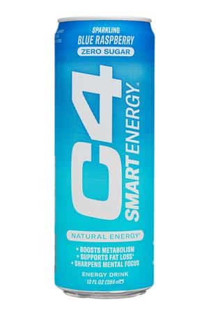C4 Energy: C4-12oz-2023-0Sugar-Energy-BlueRasp-Front