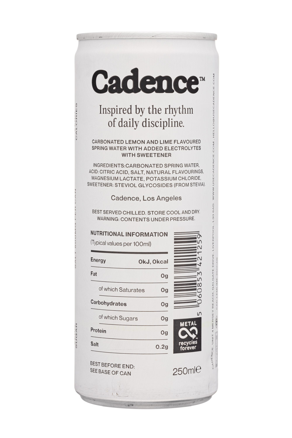 Cadence: Cadence-250ml-2024-Hydration-Citrus-Facts