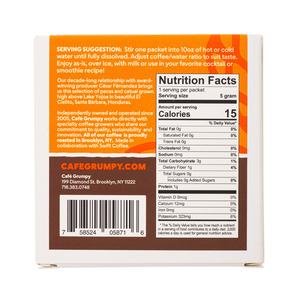 Cafe Grumpy: CafeGrumpy-1oz-2023-InstantCoffee-LasFlores-Facts