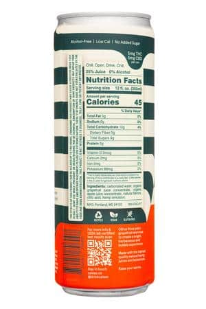 Calexo: Calexo-12oz-2023-SparklingHemp-CitrusRose-Facts