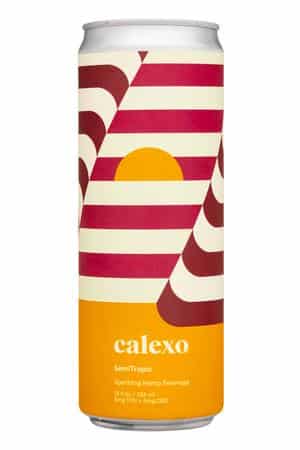 Calexo: Calexo-12oz-2023-SparklingHemp-SemiTropic-Front