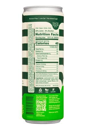 Calexo: Calexo-12oz-2023-SparklingHemp-CucumberCitron-Facts