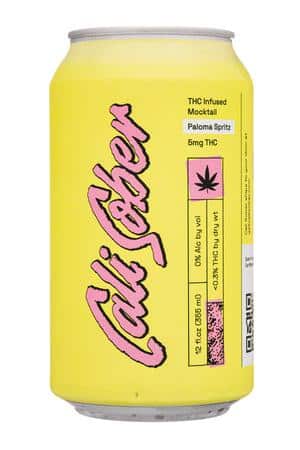 Cali Sober: CaliSober-12oz-2023-THCMocktail-PalomaSpritz-Front