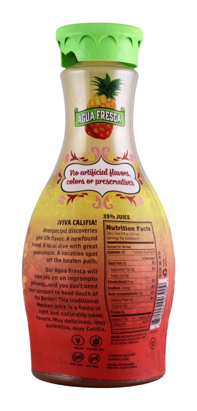 Califia Farms Agua Fresca: Califia Pine Facts