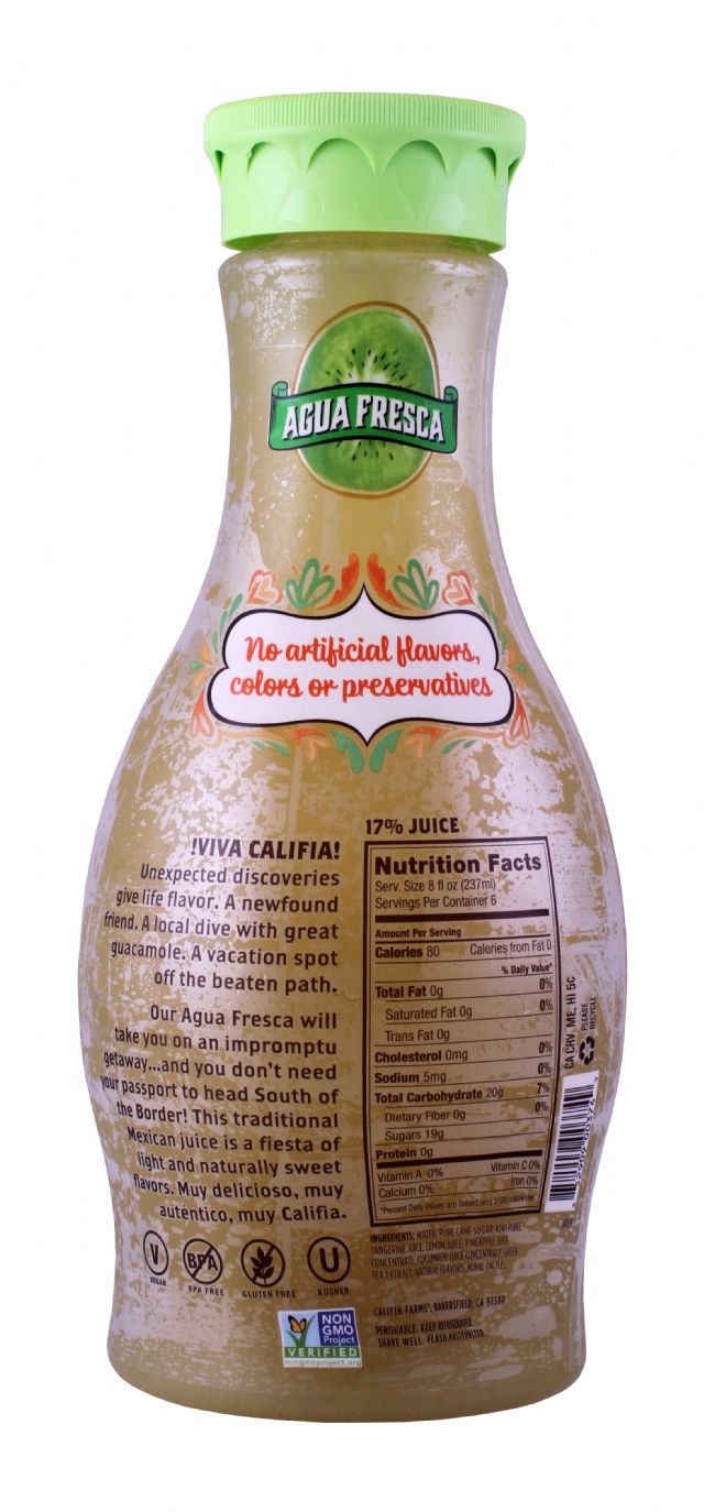 Califia Farms Agua Fresca: Califia KiwiCactus Facts