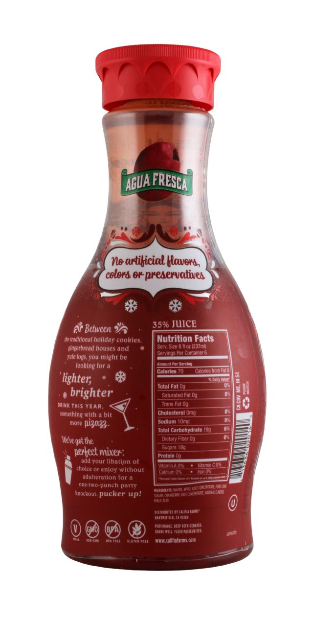 Califia Farms Agua Fresca: Califia SpiceCran Facts