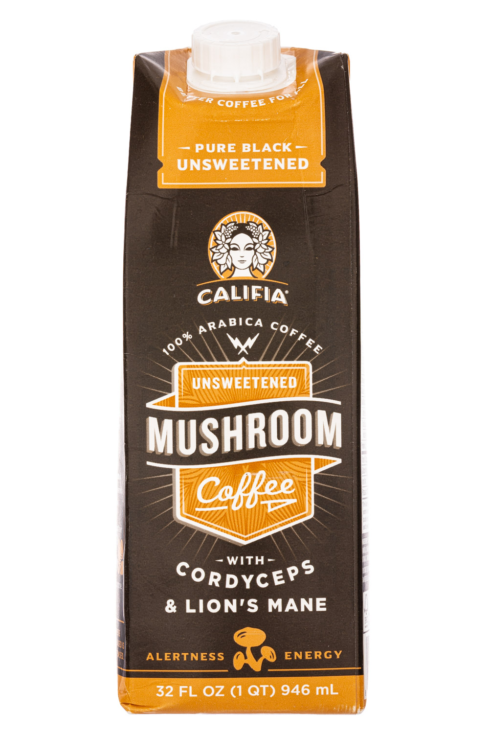 Pure Black Unsweetened Mushroom Coffee