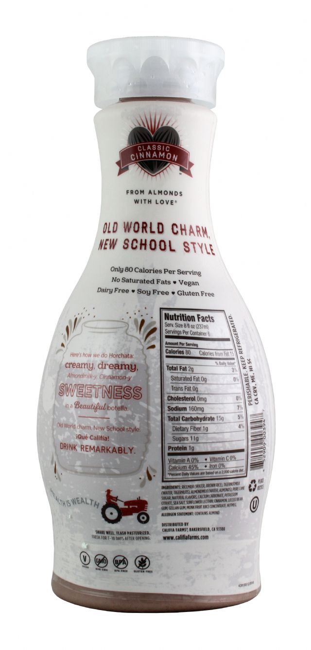 Califia Farms: Califia Cinnamon Facts