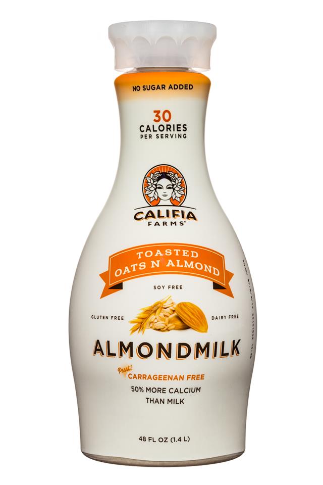 Califia Farms: Califia-AlmondMilk-48oz-ToastedOatsNAlmond-Front