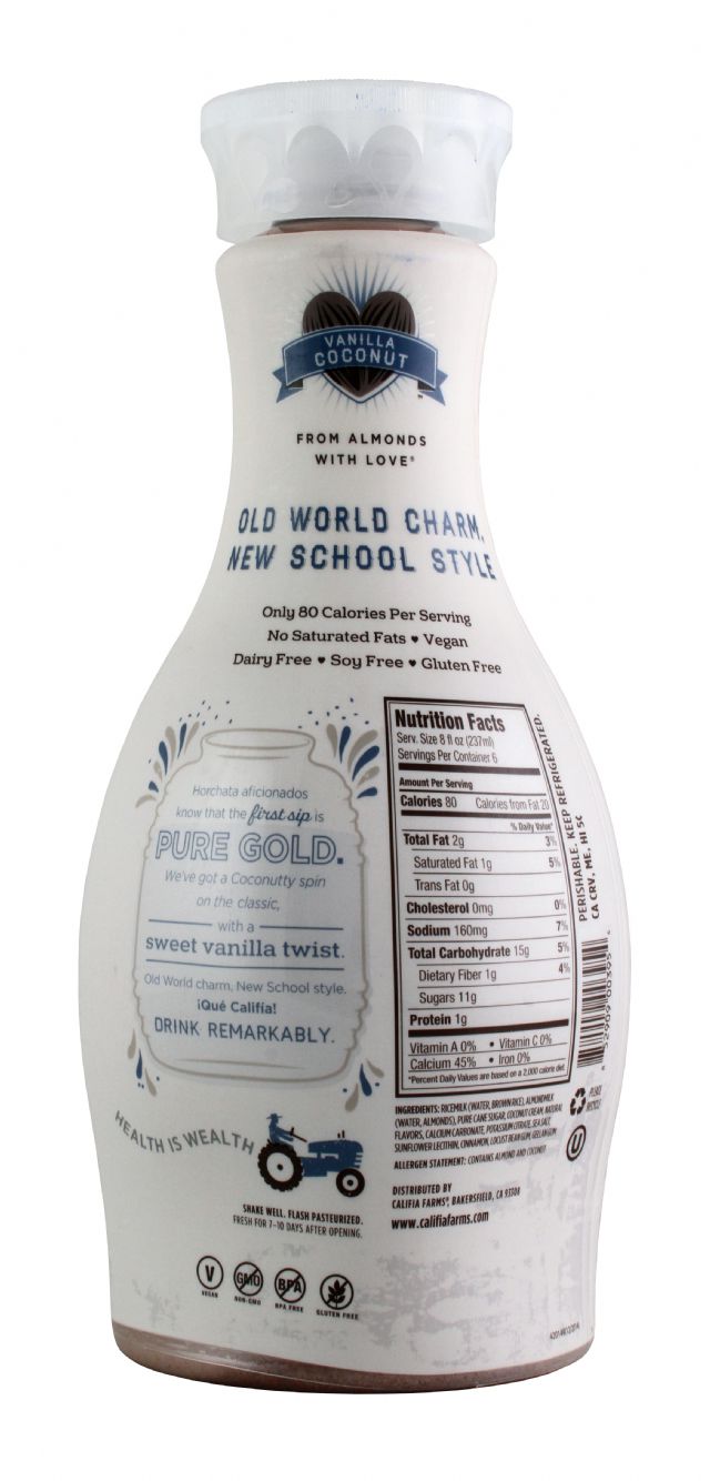 Califia Farms: Califia VanillaCoco Facts