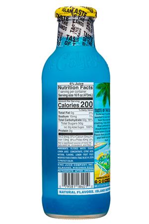 Calypso - Taste of the Islands: Calypso-16oz-2021-OceanBlue-Facts