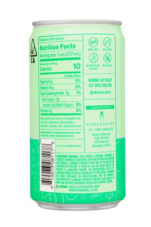 Cann: Cann-8oz-2022-Lite-HoneydewMint-Facts