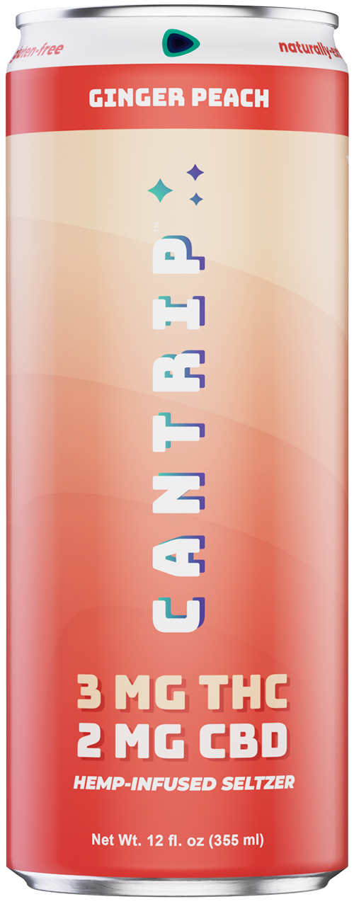 Cantrip: Photo of Ginger Peach THC Seltzer - Cantrip (uploaded by company)