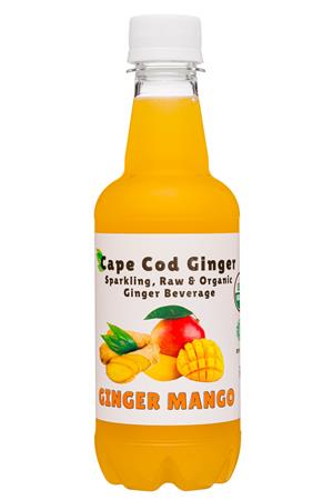 Cape Cod Ginger: CapeCodGinger-12oz-2021-GingBev-GingerMango-Front