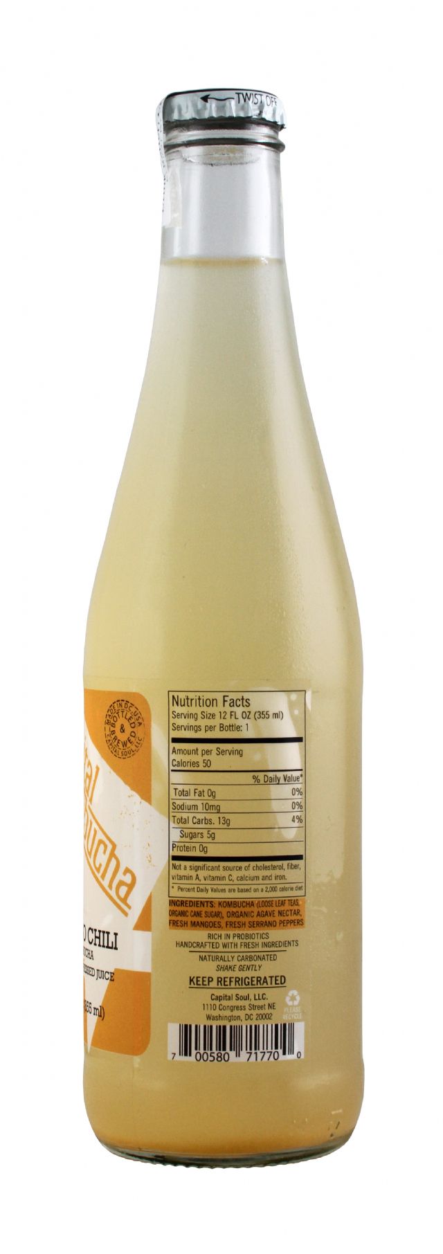 Capital Kombucha: CapKom MangChili Facts