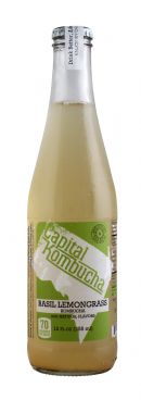 Capital Kombucha: CapKom BasilLem Front