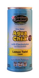 Caribbean Rainforst Agua de Chia: Caribbean Lemon Front