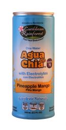 Caribbean Rainforst Agua de Chia: Caribbean PineMang Front