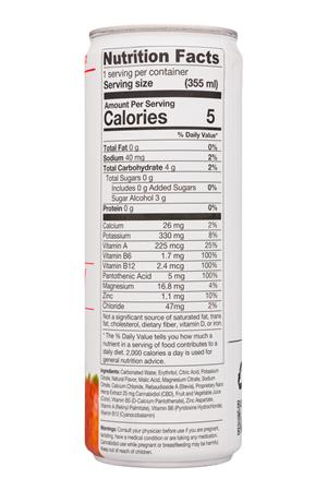 CBD Living: CBDLiving-12oz-2020-SparklingWater-StrawbLavender-Facts