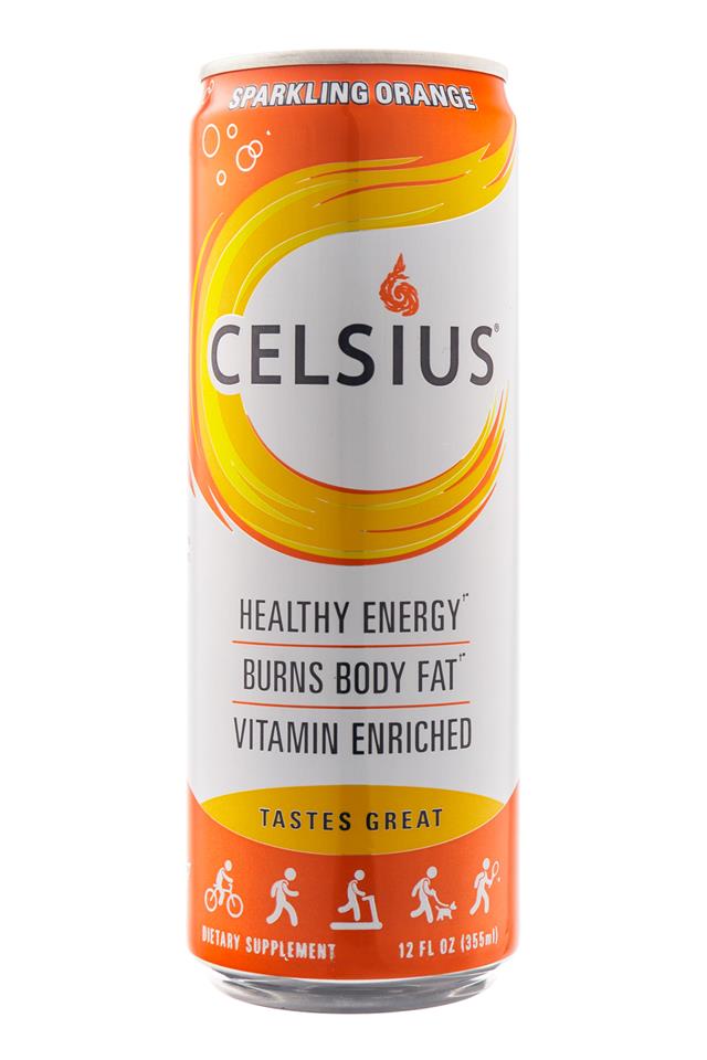 CELSIUS : Celsius-HealthyEnergy-SparklingOrange-Front