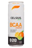 CELSIUS : Celsius-12oz-BCAAEnergy-TropicalTwist-Front