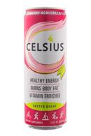 CELSIUS : Celsius-HealthyEnergy-RaspberryAcaiGreenTea-Front