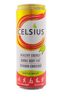 CELSIUS : Celsius-HealthyEnergy-PeachMangoGreenTea-Front