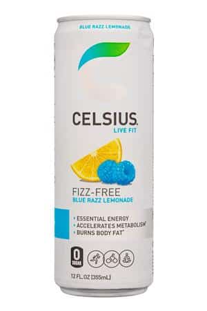 CELSIUS : Celsius-12oz-2-2025-FizzFree-BlueRazzLemonade-Front