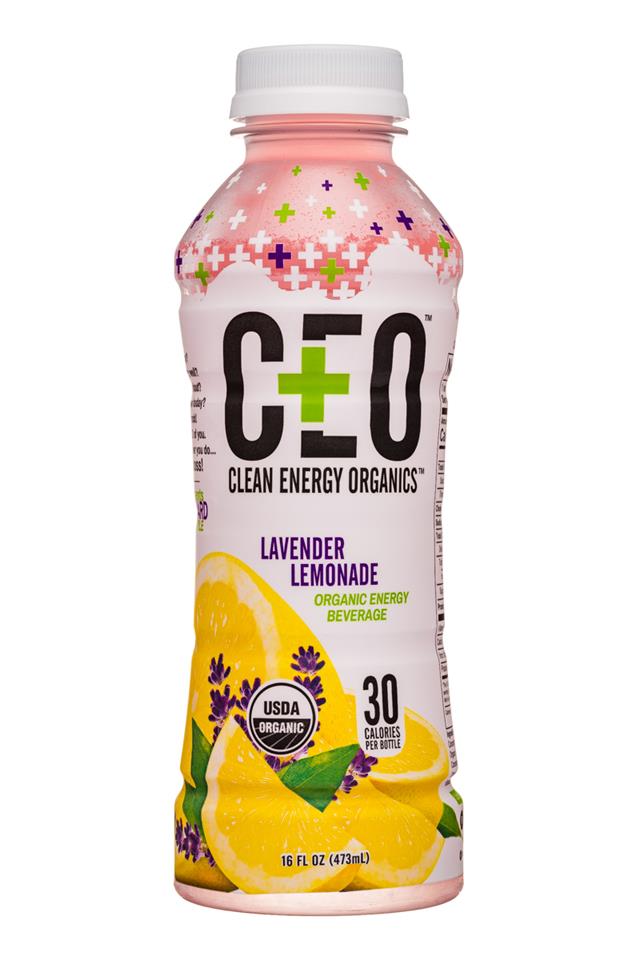 CEO: Clean Energy On-Demand: CEO-16oz-EnergyBev-LavenderLemonade-Front