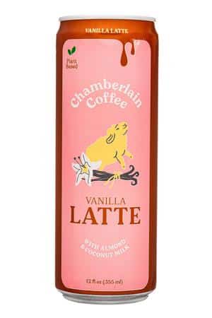 Chamberlain Coffee: ChamberlainCoffee-12oz-2023-Latte-Vanilla-Front