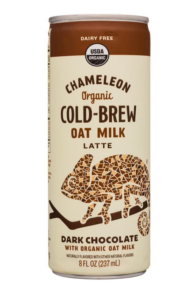 Chameleon Cold-Brew: Chameleon-8ozCan-OatMilkLatte-DarkChoc-Front