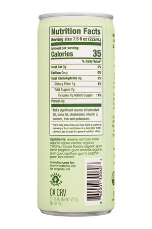 Chatty Matcha: ChattyMatcha-7oz-2022-NitroMatcha-Facts