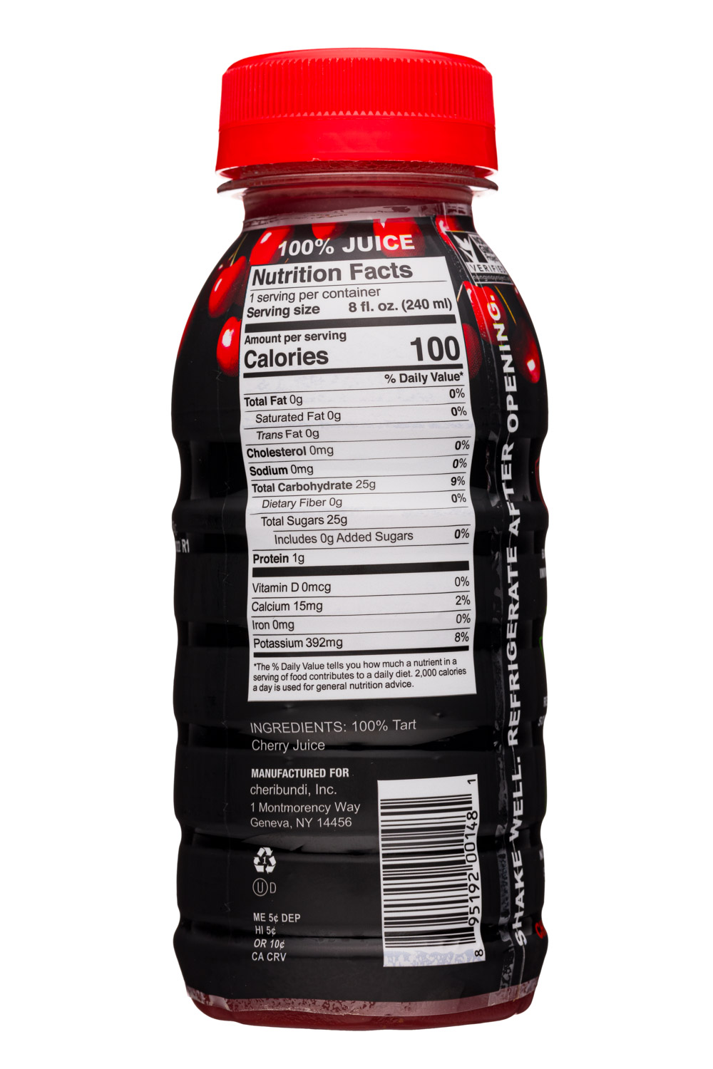 Cheribundi: Cheribundi-8oz-2021-100Natural-Facts