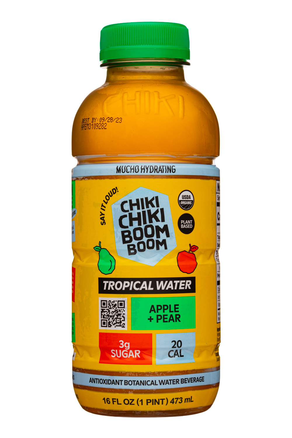 Chiki Chiki Boom Boom : ChikiChikiBoomBoom-16oz-2023-TropicalWater-ApplePear-Front