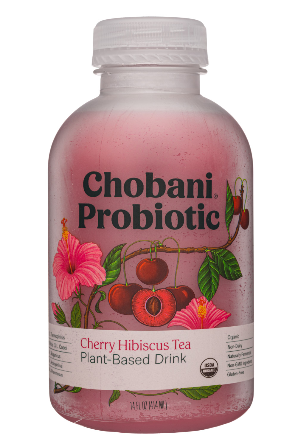 Chobani: Chobani-14oz-2020-ProbioticDrink-CherryHibTea-Front