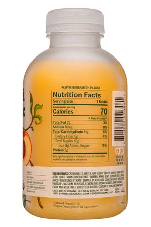 Chobani: Chobani-14oz-2020-ProbioticDrink-PeachMint-Facts