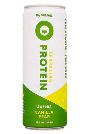 Circle Beverage: CircleBev-12oz-2020-SparklingProtein-VanillaPear-Front