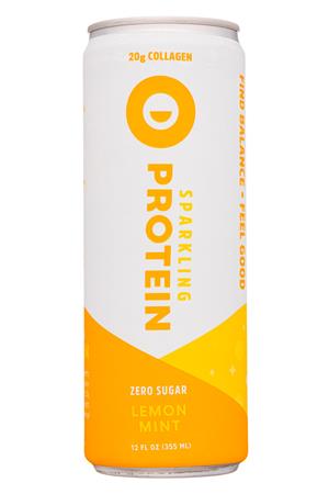 Circle Beverage: CircleBev-12oz-2020-SparklingProtein-LemonMint-Front