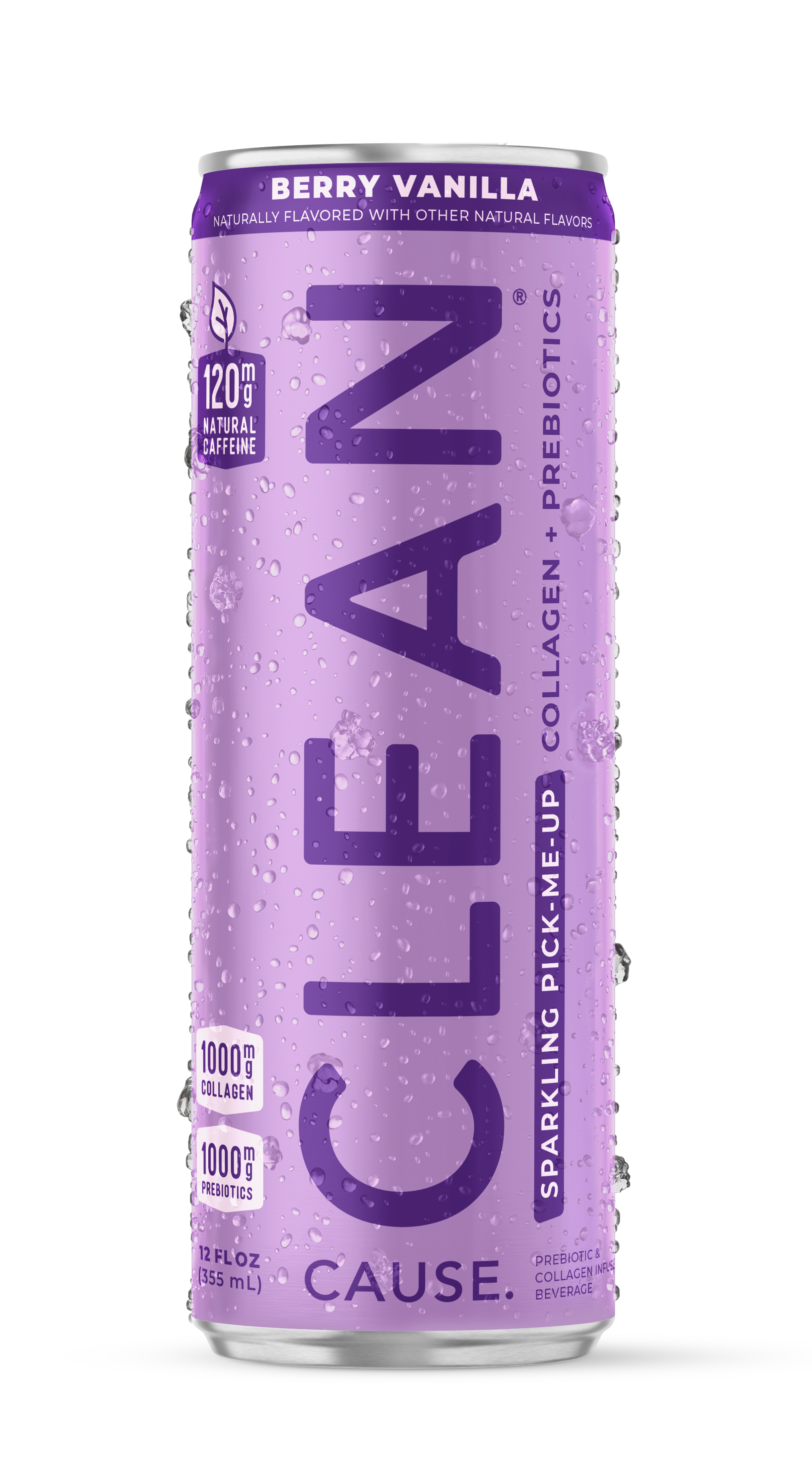 Berry Vanilla Sparkling Pick-Me-Up with Prebiotics & Collagen