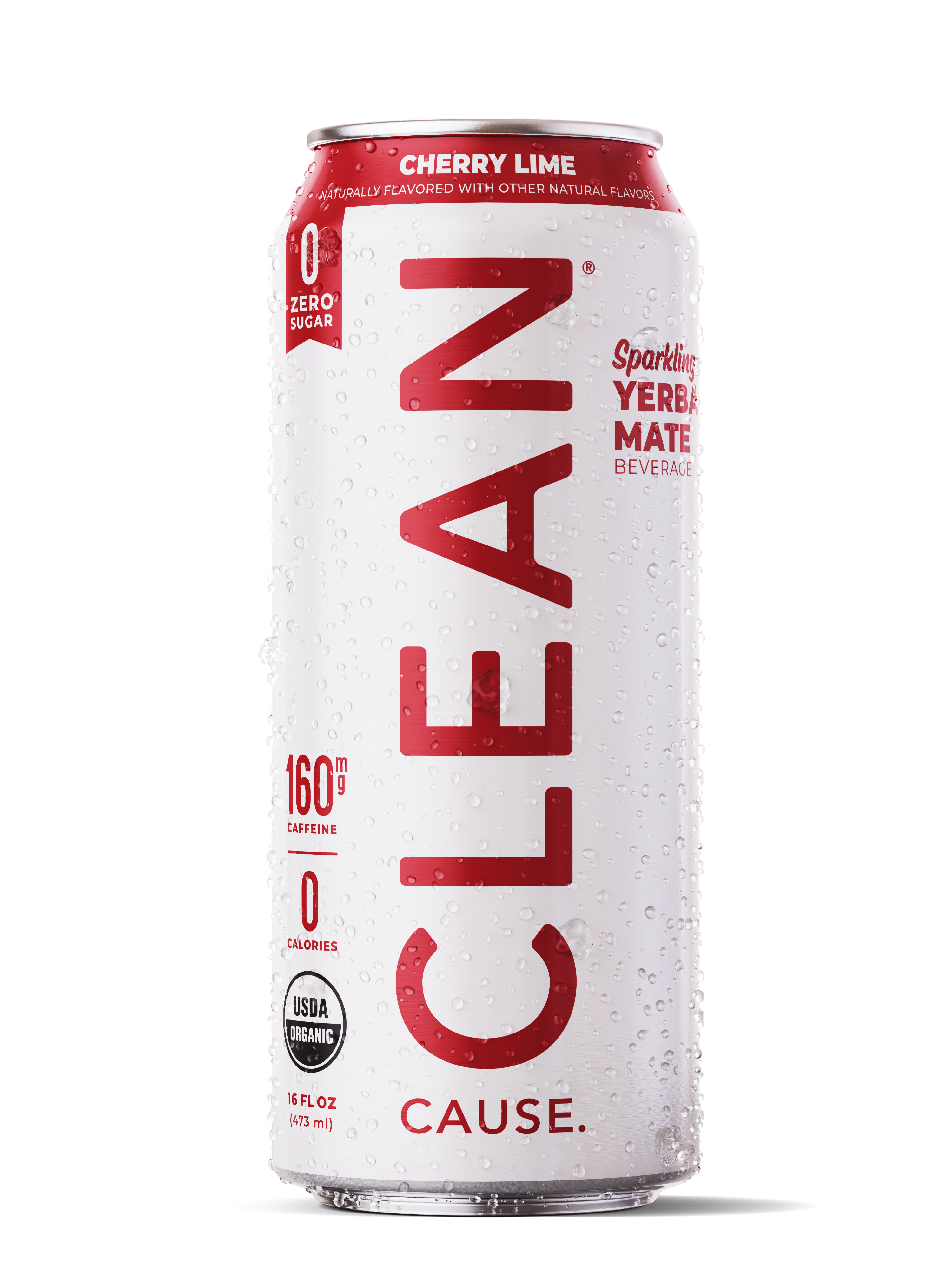 Cherry Lime Zero Calorie Sparkling Organic Yerba Mate