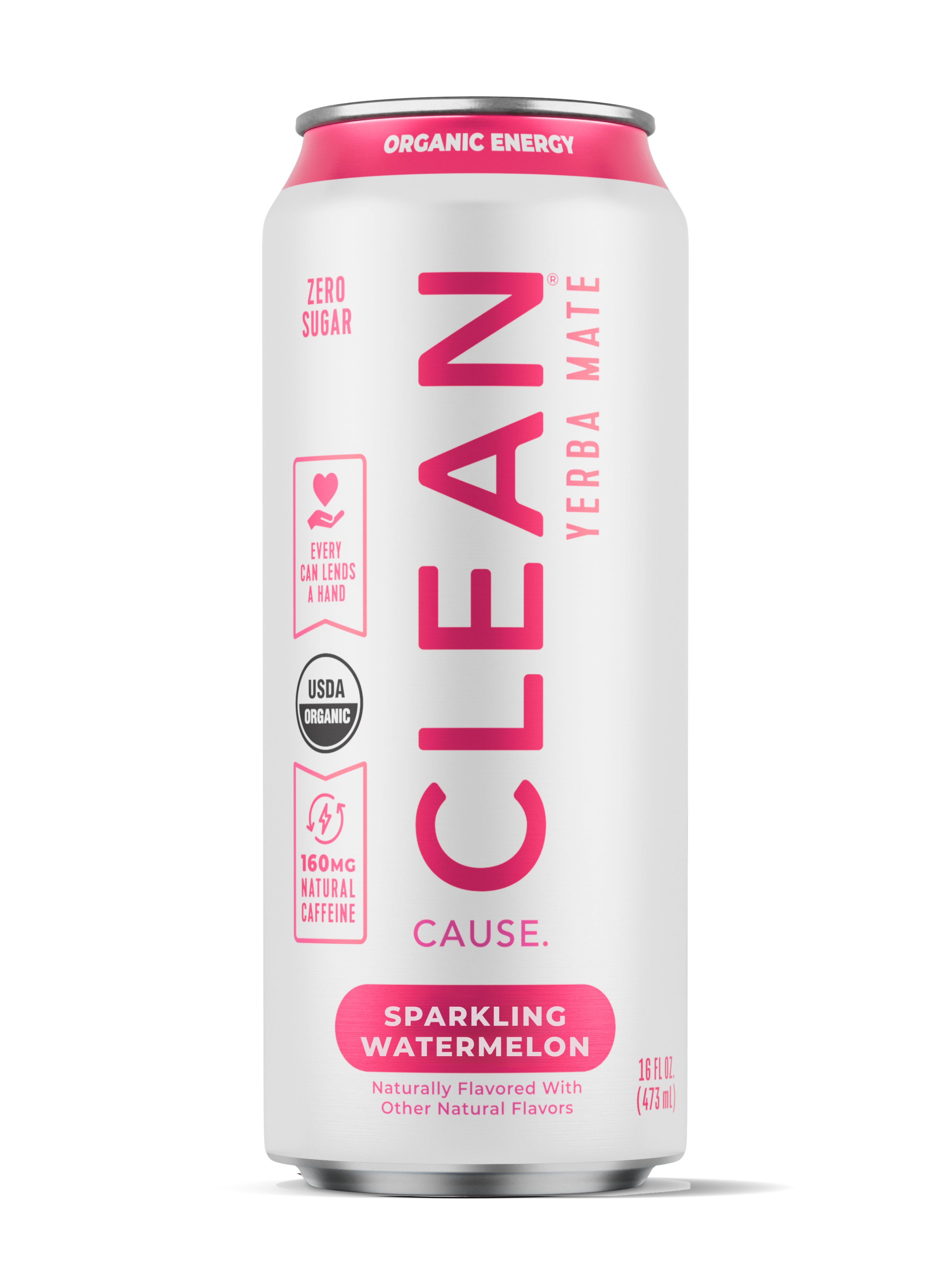 Clean Cause: Photo of Watermelon Zero Calorie Sparkling Organic Yerba Mate - Clean Cause (uploaded by company)
