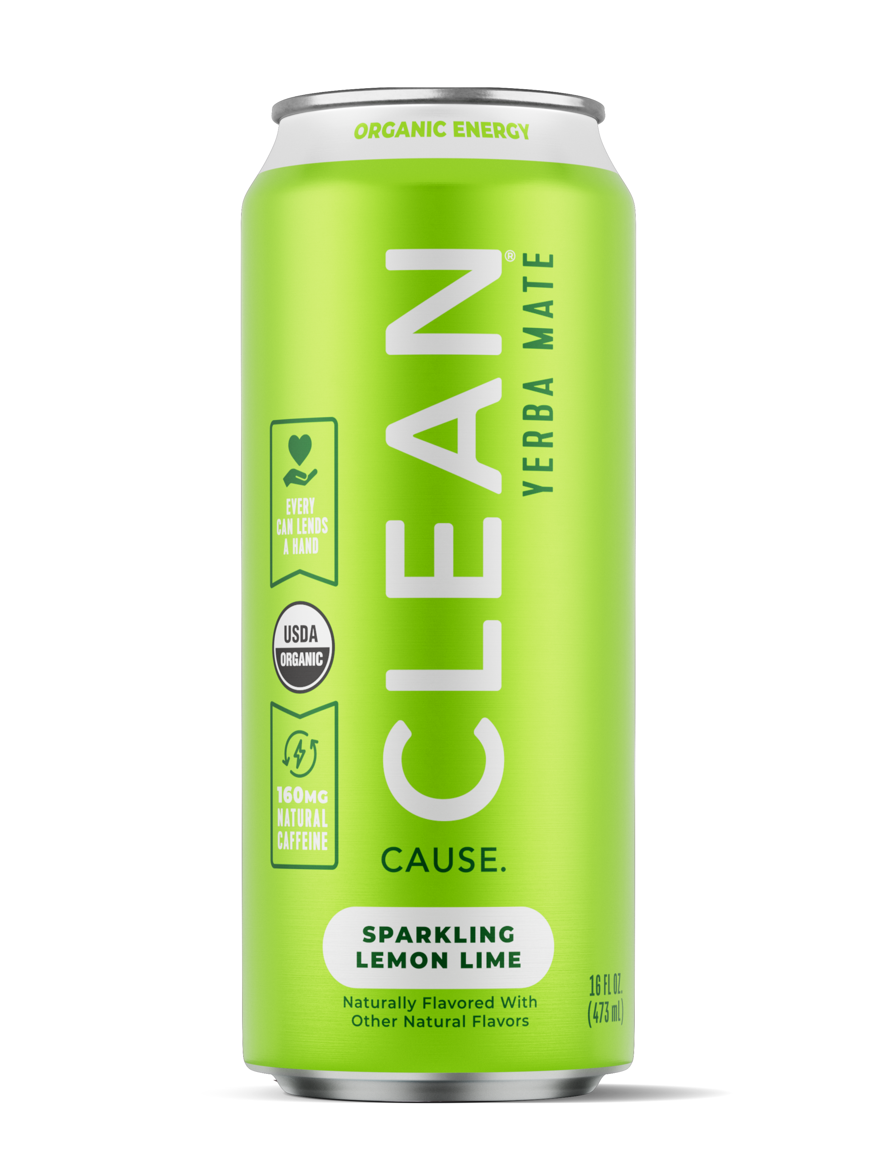 Clean Cause: Photo of Lemon Lime Organic Sparkling Yerba Mate - Clean Cause (uploaded by company)